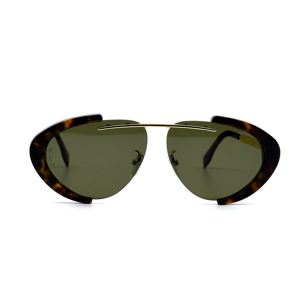 NEW FENDI FE40042U 52N DARK HAVANA/GOLD GREEN AUTHENTIC SUNGLASSES - Picture 2 of 14